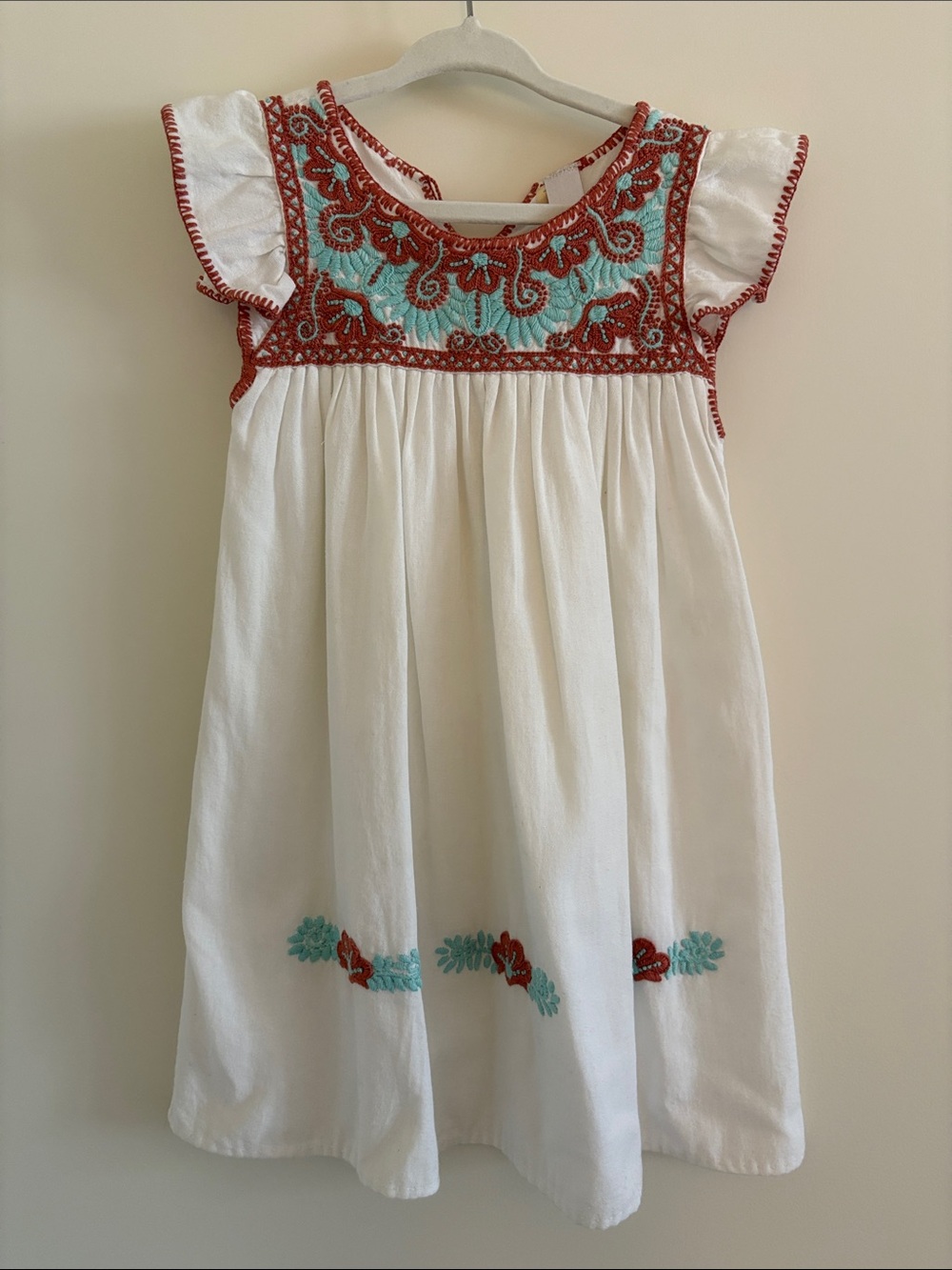 Girls Embroidered Dress Handmade In Mexico